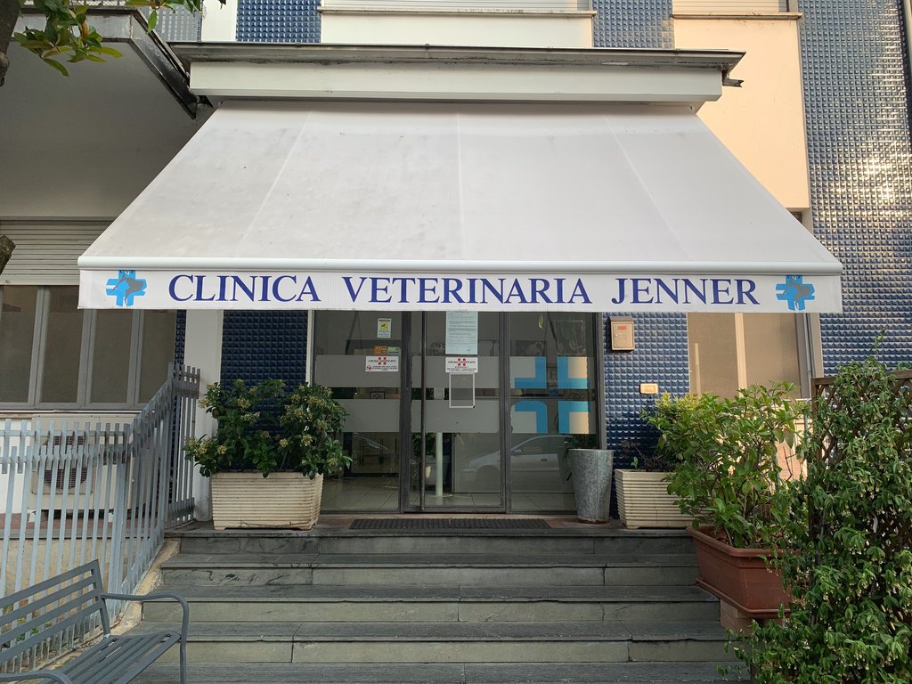 Clinica-veterianria-jenner Foto dell'ingresso della Clinica Veterinaria Jenner, una delle strutture unite per creare l'Ospedale Veterinario 24H VetCenter di Parma