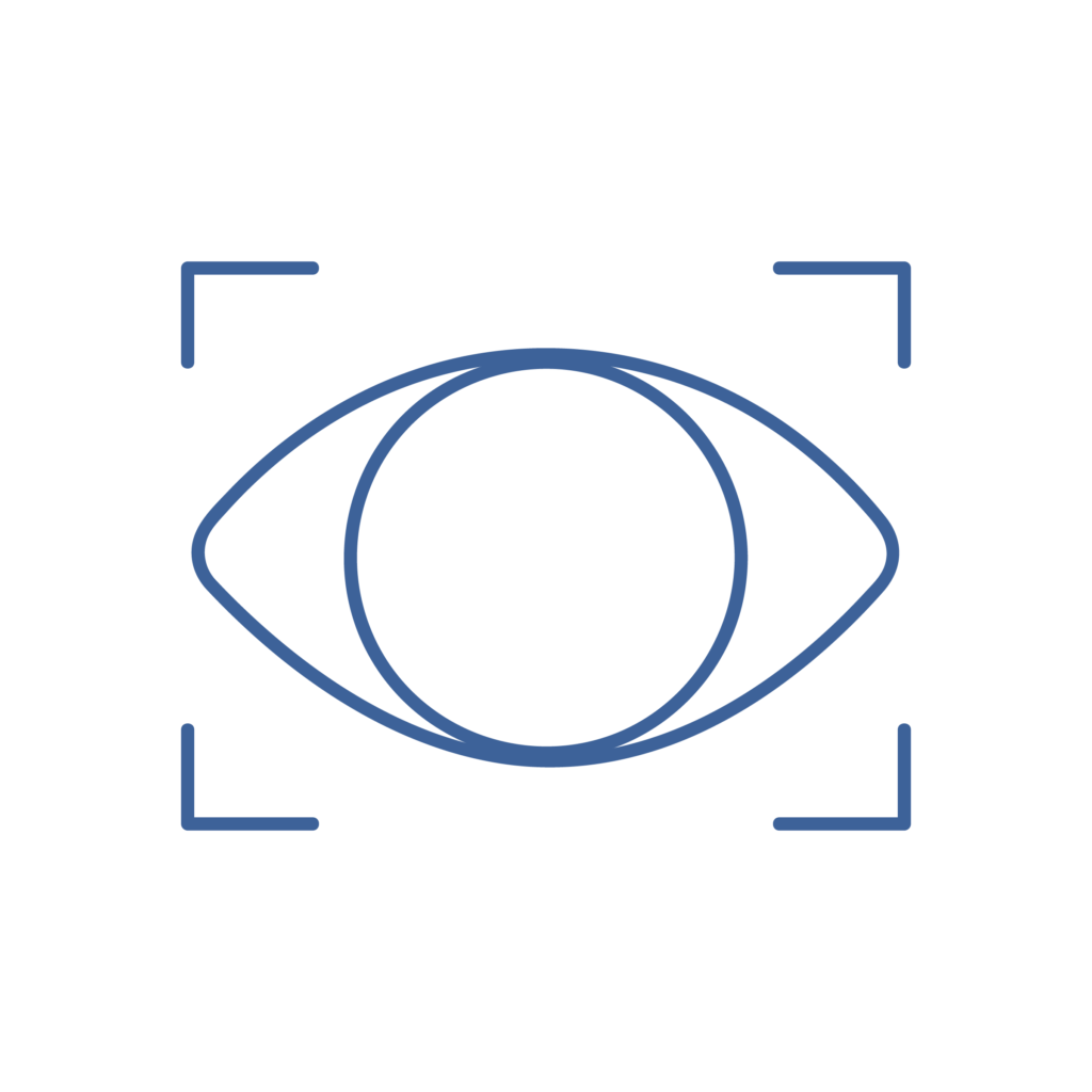 OFTALMOLOGIA Icona dell'occhio dedicata al servizio di oculistica e chirurgia oftalmica veterinaria a Parma.